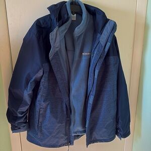 Men’s navy Columbia jacket